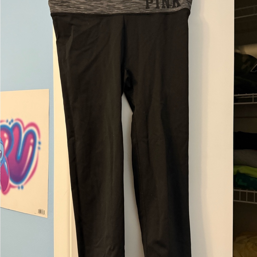 PINK Victoria's Secret Kids Black Leggings